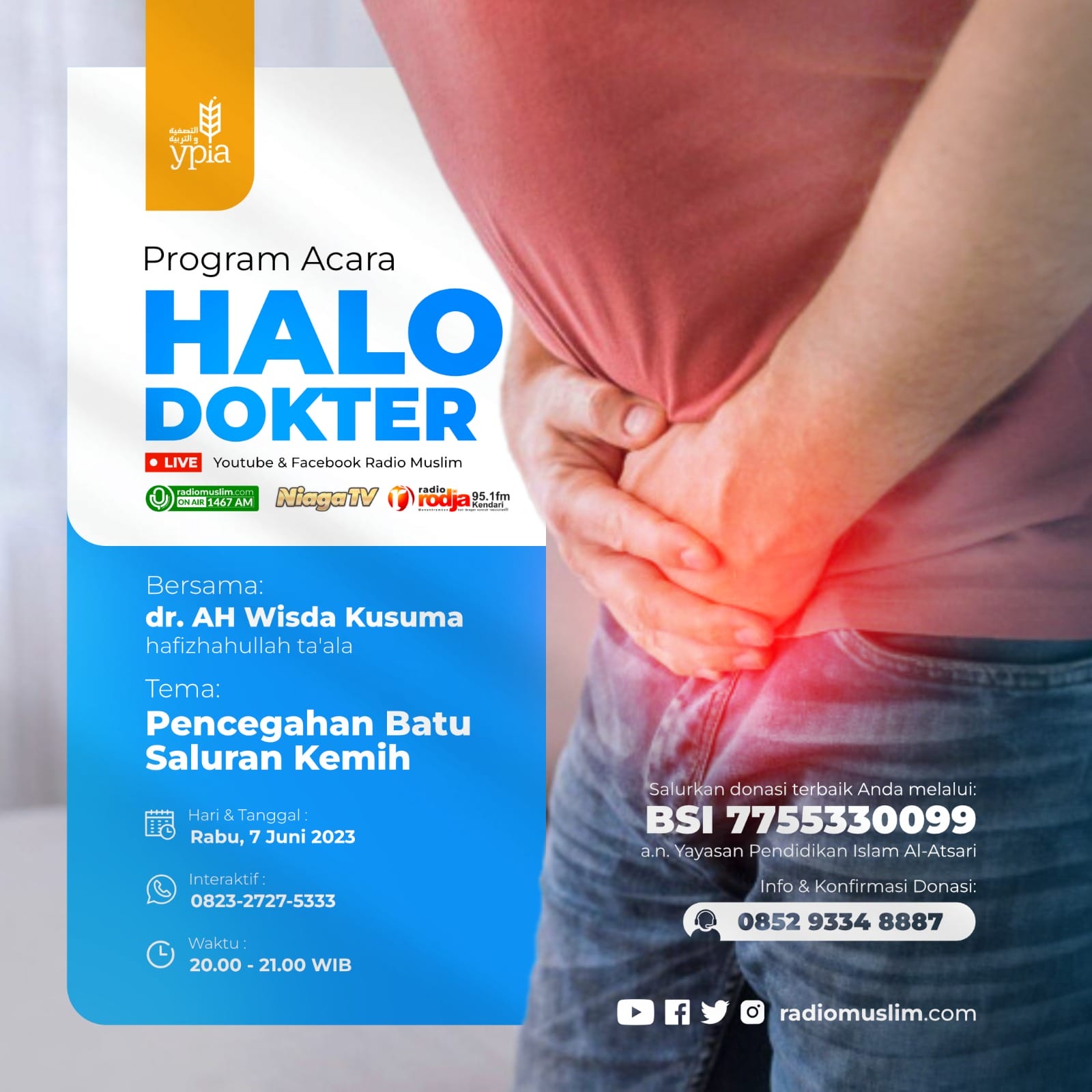 Halo Dokter - “Pencegahan Batu Saluran Kemih” - Radio Muslim Jogja